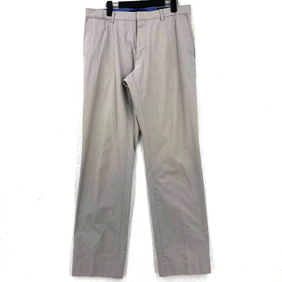 Banana Republic Mens 32 X 34 Tan Dress Pants Classic Fit Flat Front Pockets - Picture 1 of 7